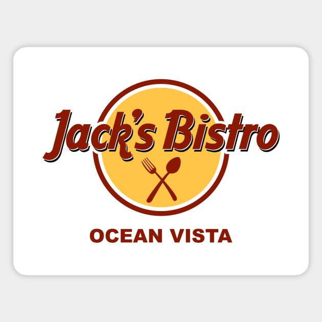 Jack's Bistro - Ocean Vista Magnet by GloopTrekker